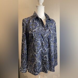 Notations Paisley Button-Down Shirt